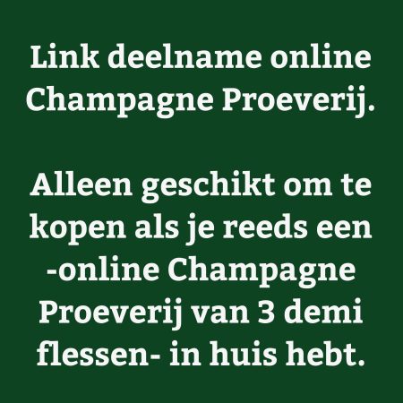 Ticket - inloglink online Champagne Proeverij - jeromeschampagne.nl