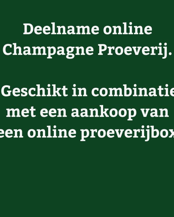 Ticket Jérôme's Champagne Proeverij - jeromeschampagne.nl
